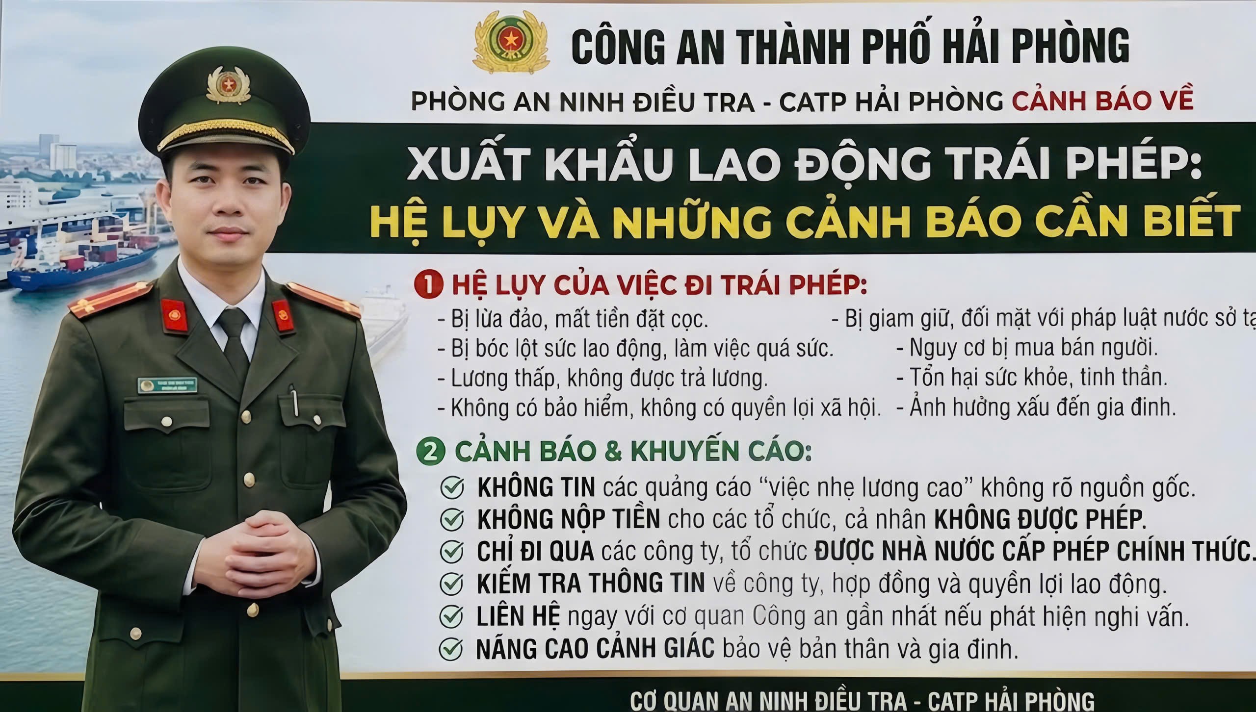 Xuất khẩu lao động trái phép: 